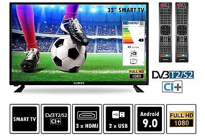Kaufen KB ELEMENTS Fernseher Smart FULL HD TV 32'' Zoll DVB-T2/S2 Dolby HIFI WLAN • 175€