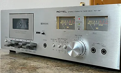 Kaufen ROTEL RD-15F Stereo Cassette Tape Deck Tapedeck Vintage 1976-1981 • 159€