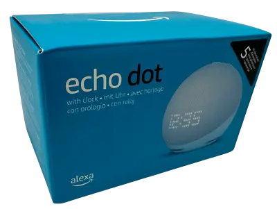 Kaufen Amazon Echo Dot Mit Uhr 5. Gen Smart Lautsprecher - Graublau&Weiß / NEU HÄNDLER • 59.99€