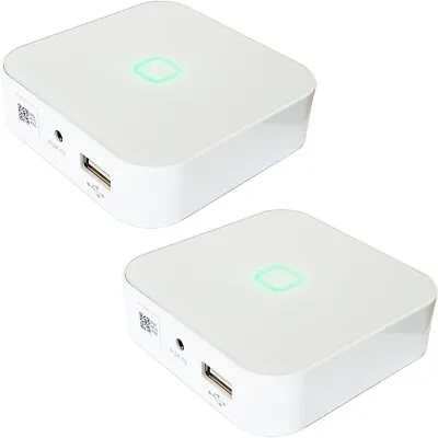 Kaufen 2er-Pack 80 W Mini WiFi Stereo Verstärker - Kompaktes Drahtloses Streaming Multizonen Amp • 175.66€