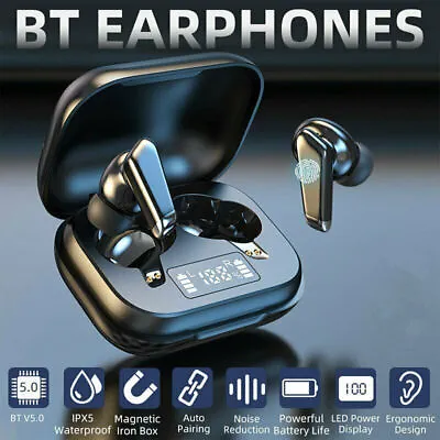 Kaufen Kopfhörer Bluetooth 5.0 In-Ear TWS Ohrhörer Headset Mit Ladebox Touch Control • 14.56€