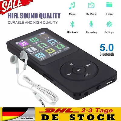 Kaufen Bluetooth5.0 MP3/MP4 Player LCD Display HiFi Bass Musik Spieler FM Radio Audio~ • 22.99€
