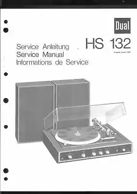Kaufen Dual Original Service Manual Für HS 132 • 9.90€