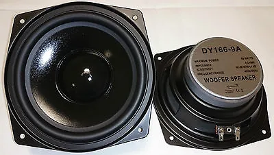 Kaufen 2x DY-166-9A Dynavox 16cm  Bass Lautsprecher 165mm Tieftöner 4Ohm PAAR 6,5  • 25.99€