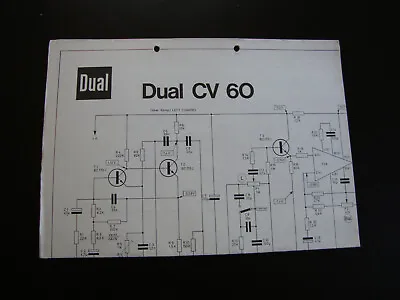 Kaufen Original Schaltbild Dual CV 60 • 11.50€