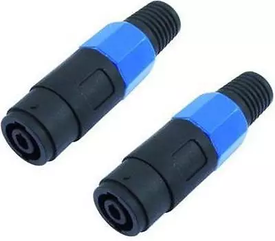 Kaufen 2x Speakon Kompatible Kabelkupplung 4-polig, Lautsprecherkabel-Kupplung 4-pol • 6.19€