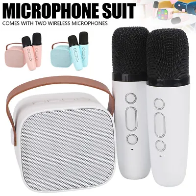 Kaufen Profi Karaoke Set Anlage Bluetooth Karaoke Lautsprecher Machine Mit 2 Mikrofonen • 22.99€