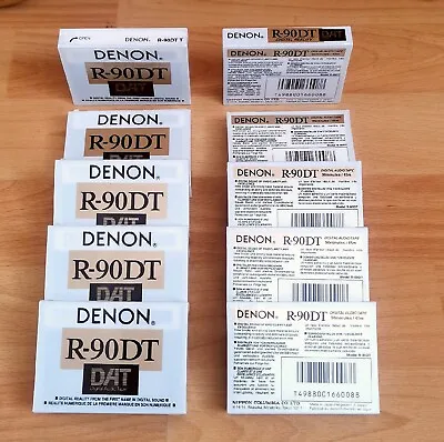 Kaufen 10 Stück DENON R-90DT DAT Digital Audio Tape Cassette Neu/ovp/sealed • 199.90€