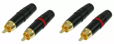 Kaufen Neutrik Rean NYS373 Cinch Stecker Stereo RCA Steckverbinder Rot Schwarz Zubehör • 14.40€