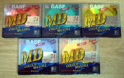 Kaufen 5x MD MAXIMA BASF Colour Minidisc MD 74 • 25€
