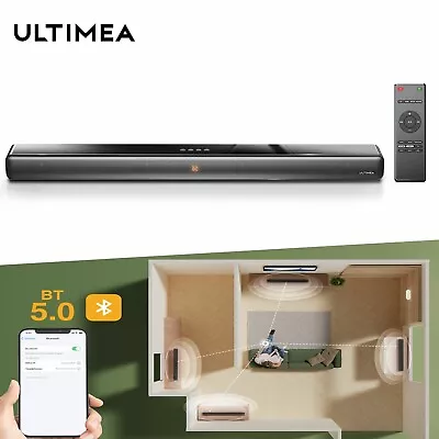 Kaufen Ultimea TV Soundbar Heimkino Bluetooth 5.0 100W Lautsprecher HDMI/Optical/USB • 77.99€