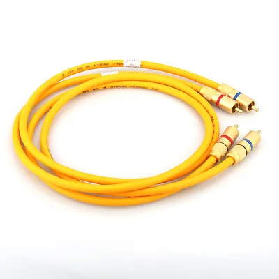 Kaufen 1paar Hi-Fi Lautsprecher Audio Verbindungskabel RCA Cinch Kabel Männlich Cable • 16.77€