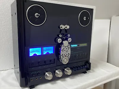 Kaufen TECHNICS RS-1500 Tonbandgerät Schwarz Reel Tape Recorder Black LED VU-Meter Blue • 4,900€