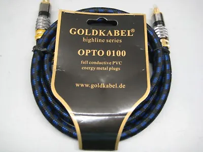 Kaufen Goldkabel Optokabel 1 M, Highline Serie, Toslink/Toslink.  NEU!!! • 54€
