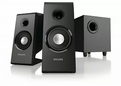 Kaufen Philips Bass Dynamic Sound Multimedia Reflex PC Lautsprecher 2.1 60 W SPA2335 - Neu • 54.07€