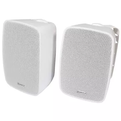 Kaufen Adastrea BG5A 2 X 20 W Aktiv Stereo Lautsprecher Set Weiß Hifi Bücherregal Wandhalterung • 86.47€