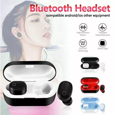 Kaufen NEU TWS Wireless Kopfhörer Bluetooth Ohrhörer Mini 5.0 Ohrschalen Für Alle Geräte • 11.57€
