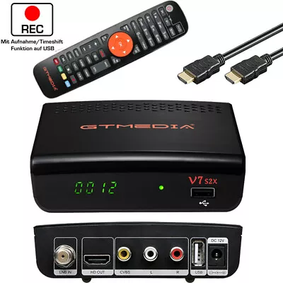 Kaufen HD Sat Receiver PVR Ready Mit Aufnahmefunktion GTMEDIA DVB-S2/S2X HDMI SCART USB • 14.99€