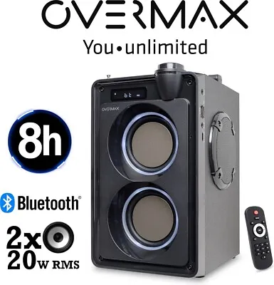 Kaufen Tragbarer Lautsprecher Bluetooth BASS Subwoofer SoundBeat 5.0 Musicbox FM Radio • 37.99€