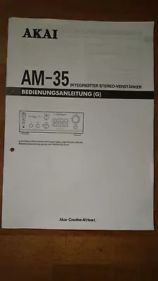 Kaufen Akai AM-35   Bedienungsanleitung Operating Instuctions Manual • 2€