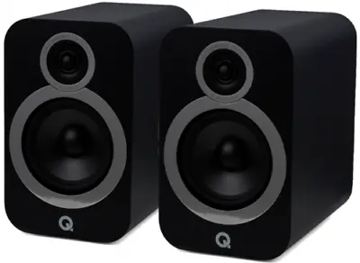 Kaufen Q Acoustics Lautsprecher 3030i Bücherregal HiFi Lautsprecher Kompaktes Paar Carbonschwarz • 395.23€