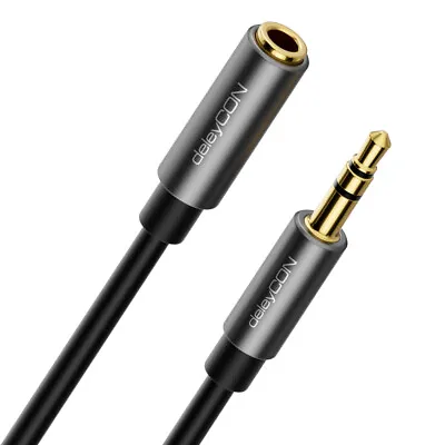 Kaufen Klinke Verlängerung 3,5mm Stecker Buchse AUX Audio Kabel Kopfhörer HiFi Receiver • 5.49€