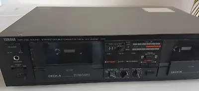 Kaufen Yamaha KX-W202 Doppel Tapedeck Sound Stereo Dual Cassette Player Natural SoundE0 • 78€
