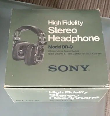 Kaufen Vintage Sony DR-9 Hi-Fi Stereo Kopfhörer 1970er Jahre Mit Box • 46.54€