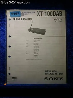 Kaufen Sony Service Manual XT 100DAB Broadcasting Tuner (#6167) • 16€