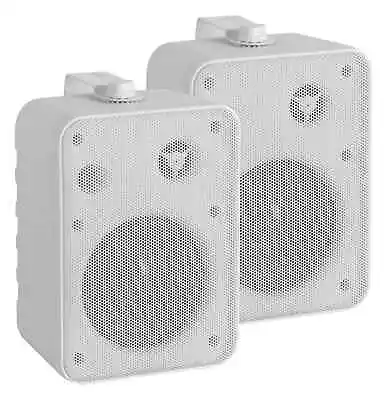 Kaufen Lautsprecher Paar Monitor Hifi Box Wand Montage Bügel Weiß 10W 2-Wege Kompakt • 35.89€