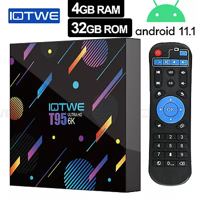 Kaufen T95ITOWE 4K HD Android 11 Smart TV BOX 32GB,4GB 5G WIFI6 Media Streaming BT DE • 34.99€