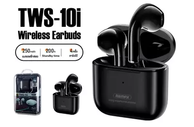 Kaufen Remax TWS-10i Kabellose Bluetooth OHRHÖRER 5.1 Schwarze Farbe Tolle Klangqualität • 23.04€