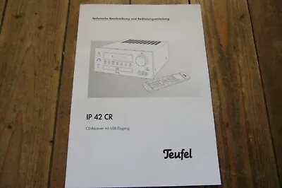 Kaufen Bedienungsanleitung TEUFEL IP42CR, Technische Beschreibung, Gebraucht, Sehr Gut • 5€