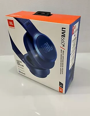 Kaufen JBL LIVE 660NC Kabelloser Over Ear Headset Kopfhörer Blau Blue Mikrofon NEU OVP • 108.90€
