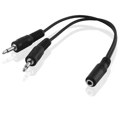 Kaufen 20cm Y Kabel Adapter 1x Klinke Buchse Stereo Auf 2x Stecker Kopfhörer Mono 3,5mm • 5.69€