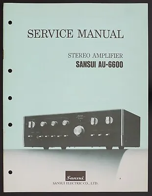 Kaufen Original SANSUI AU-6600 Stereo Amplifier Service-Manual/Diagram/Parts List O151 • 29.90€