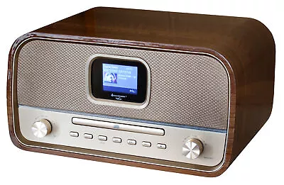 Kaufen Soundmaster DAB970BR1 Home-Audio-Minisystem DAB+, FM 30 W Bluetooth Gold, Holz • 164.96€