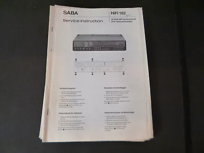 Kaufen Original Service Manual Schaltplan  Saba Hifi Stereo Verstärker VS 2160 • 12.50€