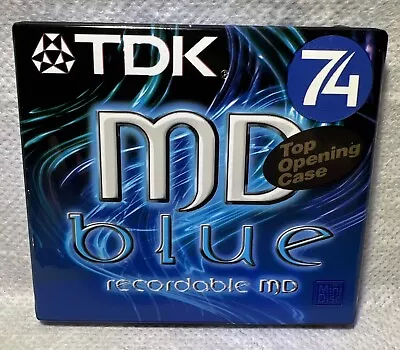 Kaufen TDK | MD BLUE 74| MD-C74BEB | Mini Disc Recordable MD Minidisc TV-Audio  | NEU • 6.99€