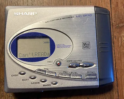 Kaufen Sharp MD-SR70 Silber Minidisc Recorder Player - Liest Keine Disc • 29.95€