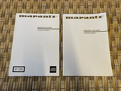 Kaufen Marantz Model CD 17 PM 17 Manual User Guide  • 9€