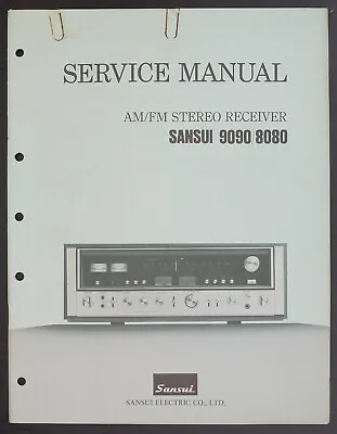 Kaufen Original Sansui 9090 / 8080 Receiver Service Manual / Reparaturanleitung • 69.90€