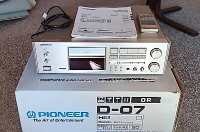 Kaufen PIONEER D-07 DAT Digital Audio Tape Deck Mit OVP -DEFEKT- • 86€