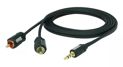 Kaufen 2,5 M PREMIUM Klinken Kabel | 3,5mm Klinke Auf 2 Cinch Stereo | Bis 10m Im Shop • 6.20€