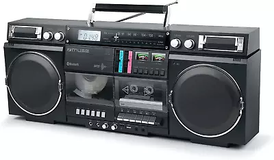 Kaufen MUSE Bluetooth Retro Boombox Mit Radio, CD, Kassettenrekorder, 80W Ausgangsleist • 389.99€
