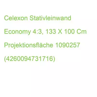 Kaufen Celexon Stativleinwand Economy 4:3, 133 X 100 Cm Projektionsfläche 1090257 (4260 • 150.17€