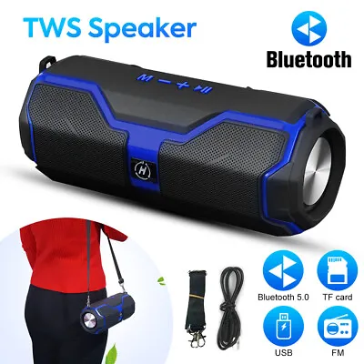 Kaufen Tragbarer Kompakter Wireless Bluetooth Lautsprecher SD TWS Musicbox Stereo 20W • 19.39€