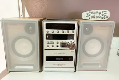 Kaufen Midianlage Philips CD-Player Radio Kassette Stereo Lautsprecher Fernbedienung • 49€