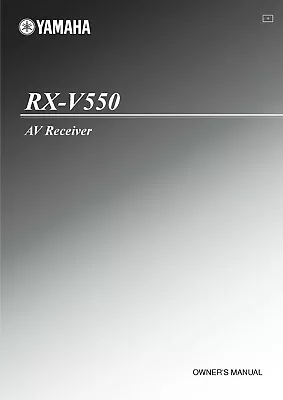 Kaufen Bedienungsanleitung-Operating Instructions Für Yamaha RX-V550  • 13€