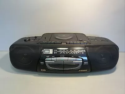Kaufen SHARP | WQ-CD60 Stereo Radio Kassettenrekorder Ghettoblaster Mit CD Player | #R2 • 44.95€